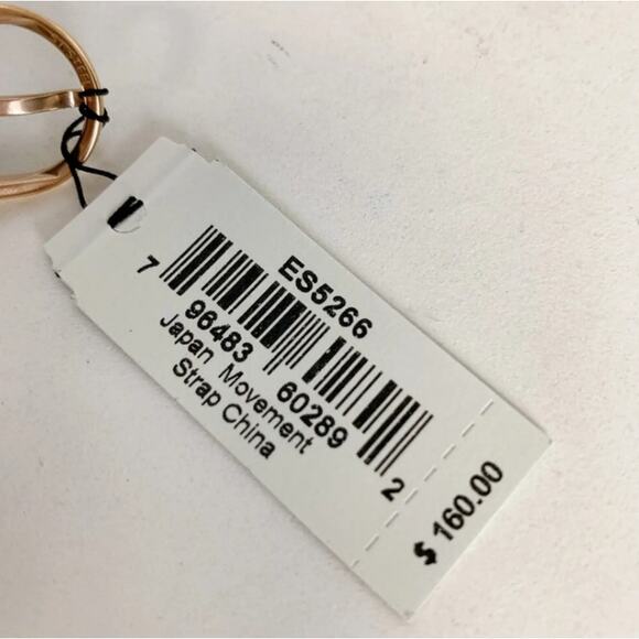 FOSSIL ES5266 Harwell Three-Hand Navy LiteHide Leather Watch - Picture 5 of 5